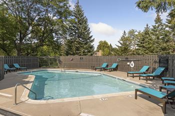 Swimming Pool With Relaxing Sundecks at The Edina Towers, Edina, MN, 55435